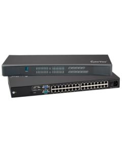 32-Port 1U CyberView Combo Cat6 KVM Switch